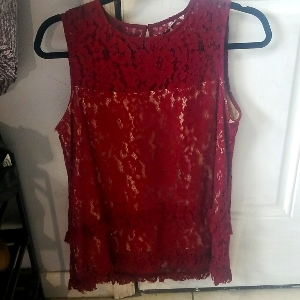 Lace blouse top